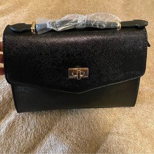 Black crossbody purse